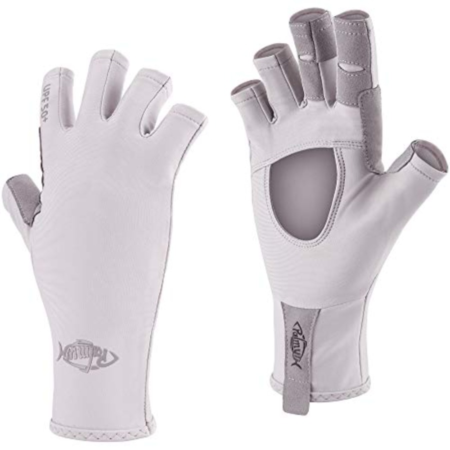 Fishing Kayak Paddle - UV Protection Fishing Fingerless Gloves UPF50+