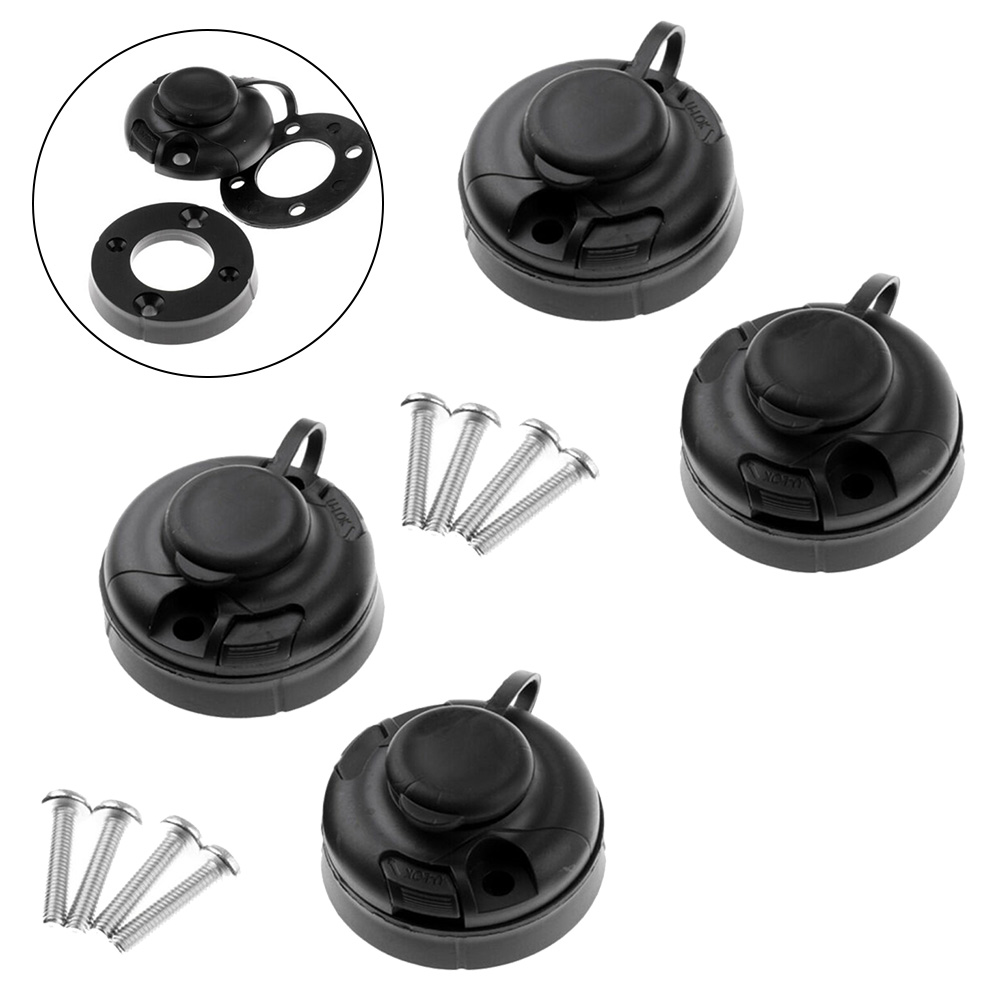 4Pcs Black ABS Fishing Rod Hol - Fishing Kayak Rod Holder ulasan dan harga