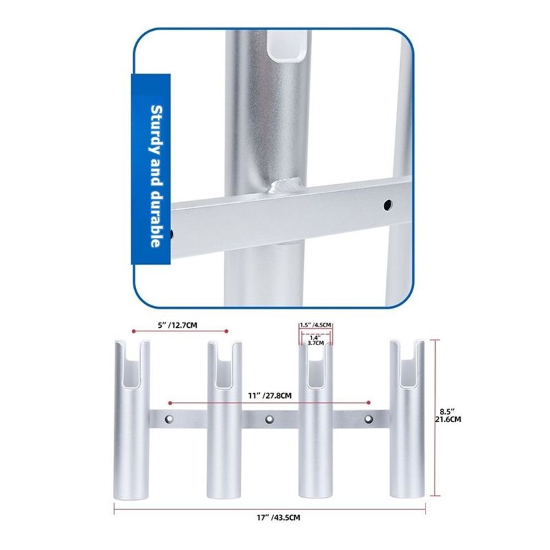 L71A Wall-Mounted Fishing Rod  - Fishing Kayak Cart ulasan dan harga
